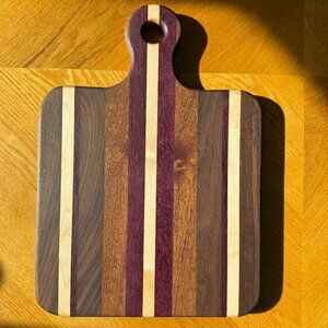 Cutting Board Maple / Walnut / Sepele / Purple Heart Hardwoods